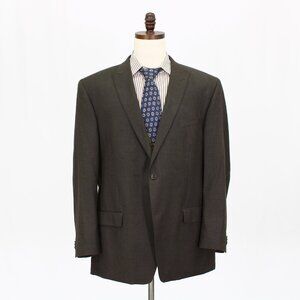 Calvin Klein 48R Green Solid 2-Button Sport Coat Blazer Jacket G382